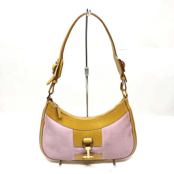 Gucci Hand Bag Pink Suede Leather 2238207 - Picture 1 of 9